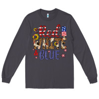 Smoke red white and blue Long Sleeve Tee - Artiststas