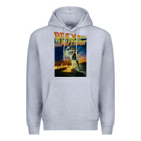Heather Grey back to the future vintage Premium Hoodie - linhVisuals