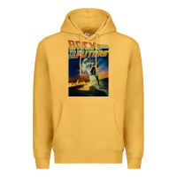 Mustard back to the future vintage Premium Hoodie - linhVisuals