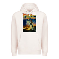 Pale Pink back to the future vintage Premium Hoodie - linhVisuals
