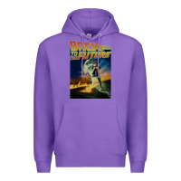 Purple back to the future vintage Premium Hoodie - linhVisuals