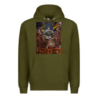 Army Green Neil Peart cool Premium Hoodie - linhVisuals