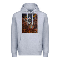 Heather Grey Neil Peart cool Premium Hoodie - linhVisuals
