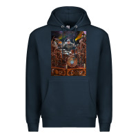 Navy Neil Peart cool Premium Hoodie - linhVisuals