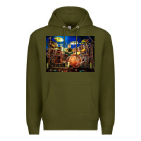 Army Green Neil Peart encore Premium Hoodie - linhVisuals
