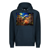Navy Neil Peart encore Premium Hoodie - linhVisuals