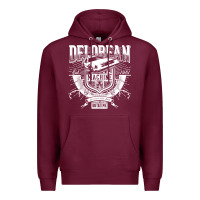 Burgundy delorean machine Premium Hoodie - linhVisuals