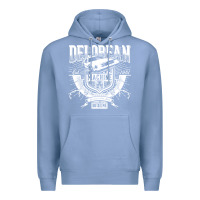 Colony Blue delorean machine Premium Hoodie - linhVisuals