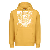 Mustard delorean machine Premium Hoodie - linhVisuals