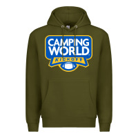 Army Green camping world, games Premium Hoodie - linhVisuals