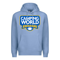 Colony Blue camping world, games Premium Hoodie - linhVisuals