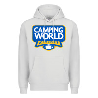 Dove Grey camping world, games Premium Hoodie - linhVisuals