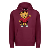 Burgundy daniel tigers neighborhood Premium Hoodie - linhVisuals
