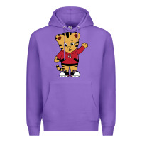 Purple daniel tigers neighborhood Premium Hoodie - linhVisuals