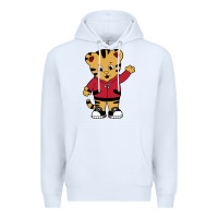 White daniel tigers neighborhood Premium Hoodie - linhVisuals