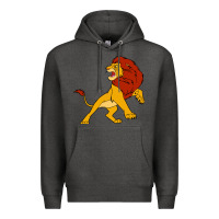 Charcoal Heather mufasa the lion king Premium Hoodie - linhVisuals