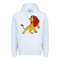 White mufasa the lion king Premium Hoodie - linhVisuals