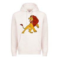 Pale Pink mufasa the lion king Premium Hoodie - linhVisuals