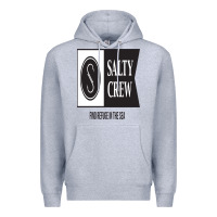 Heather Grey salty crew Premium Hoodie - linhVisuals