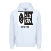White salty crew Premium Hoodie - linhVisuals