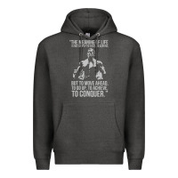 Charcoal Heather schwarzenegger arnie Premium Hoodie - linhVisuals