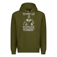 Army Green schwarzenegger arnie Premium Hoodie - linhVisuals