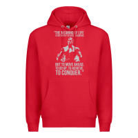 Red schwarzenegger arnie Premium Hoodie - linhVisuals