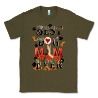Army Green Best dog mom ever Mother's Day Classic Tee - FaDigitalArtStudio
