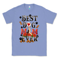 Colony Blue Best dog mom ever Mother's Day Classic Tee - FaDigitalArtStudio