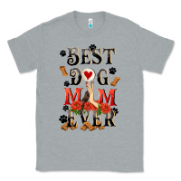 Heather Grey Best dog mom ever Mother's Day Classic Tee - FaDigitalArtStudio