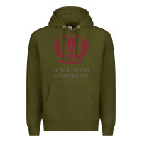 Army Green education of loma linda Premium Hoodie - linhVisuals