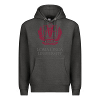 Charcoal Heather education of loma linda Premium Hoodie - linhVisuals