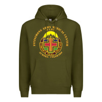 Army Green fitzsimon army medical center Premium Hoodie - linhVisuals