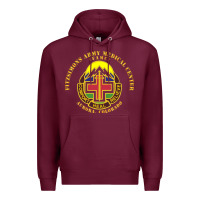 Burgundy fitzsimon army medical center Premium Hoodie - linhVisuals