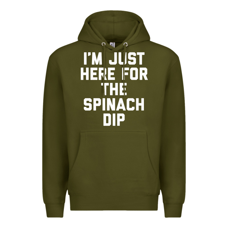 Foodie Appetizer I'm Just Here For The Spinach Dip Premium T Shirt Premium Hoodie by linhVisuals | Teevron