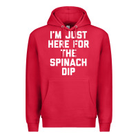 Cardinal foodie appetizer i'm just here for the spinach dip premium t shirt Premium Hoodie - linhVisuals