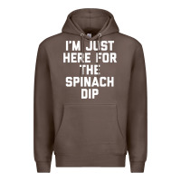 Coffee foodie appetizer i'm just here for the spinach dip premium t shirt Premium Hoodie - linhVisuals