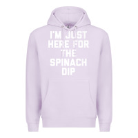 Lilac foodie appetizer i'm just here for the spinach dip premium t shirt Premium Hoodie - linhVisuals