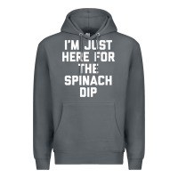Rock foodie appetizer i'm just here for the spinach dip premium t shirt Premium Hoodie - linhVisuals