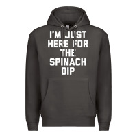 Smoke foodie appetizer i'm just here for the spinach dip premium t shirt Premium Hoodie - linhVisuals