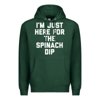 Sports Green foodie appetizer i'm just here for the spinach dip premium t shirt Premium Hoodie - linhVisuals