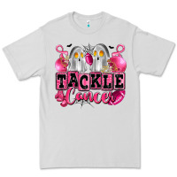 Dove Grey tackle cancer with ghosts playing football Premium Tee - LillyAllenDesigns