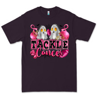 Plum tackle cancer with ghosts playing football Premium Tee - LillyAllenDesigns