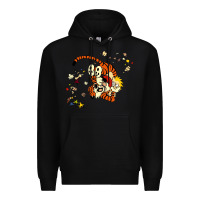 Black calvin Premium Hoodie - linhVisuals
