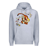 Heather Grey calvin Premium Hoodie - linhVisuals
