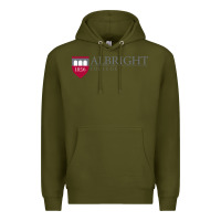 Army Green albright college vectorized Premium Hoodie - linhVisuals