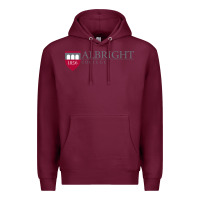 Burgundy albright college vectorized Premium Hoodie - linhVisuals