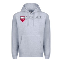 Heather Grey albright college vectorized Premium Hoodie - linhVisuals