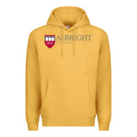 Mustard albright college vectorized Premium Hoodie - linhVisuals
