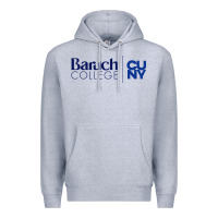 Heather Grey baruch college vectorized Premium Hoodie - linhVisuals